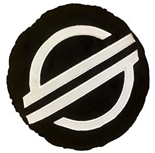 Stellar Lumens Kissen – besticktes, rundes gefülltes Plüsch-Krypto-Kissen von BlockCraft.Shop XLM Plüschkissen