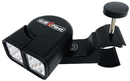 Grillfürst Universal LED Grilllampe - BBQ Grill-Licht - Grifflicht - Zwei schwenkbare Leuchtköpfe - Universell einsetzbares Grilllicht für viele Gasgrill Modelle