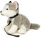 Uni-Toys - Husky grau, sitzend (mit Leine) - 24 cm (Höhe) - Plüsch-Hund - Plüschtier, Kuscheltier