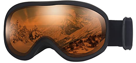 OuShiun Skibrille OTG Snowboard brille für Herren Damen Jugend Anti Fog UV-Schutz Schneebrille
