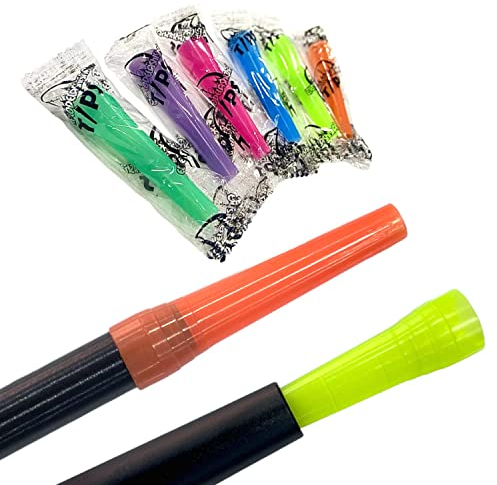 El Templo de la Shisha - Boquilla higiénica para cachimba shisha 100 Ud, desechables de plástico envasadas individualmente compatible con todos los tubos de manguera, colores surtido macho y hembra.