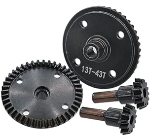 Palumma Hardened Steel Front & Rear Bevel Gear Set for ARRMA-1/10 SENTON 6S BLX SHORT COURSE Upgrades Parts(AR310441+AR310468)