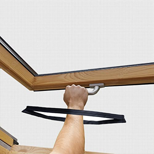 BKSAI Chiusura lampo magnetica per zanzariera, finestra, senza problemi, per aprire la finestra del tetto, chiusura magnetica per afferrare