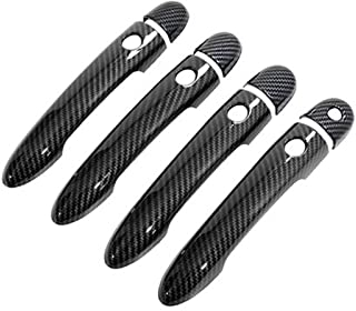 Auto Außentürgriff Auto Türgriff Für Für Clio 3 III 2005~2012 2011 2010Carbon Fiber Äußere Türgriffabdeckung Lutecia Euro Clio Autozubehör Styling Aufkleber Trim (Größe : Handle 4 Buttons A)