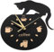 BESPORTBLE Leise Wanduhr Mit Kletternder Katze Wandmontierte Cartoon-Uhr Zum Kaffeetrinken Wanddekorationsuhr Fishbowl Katzenuhr Home Dekoration Uhr