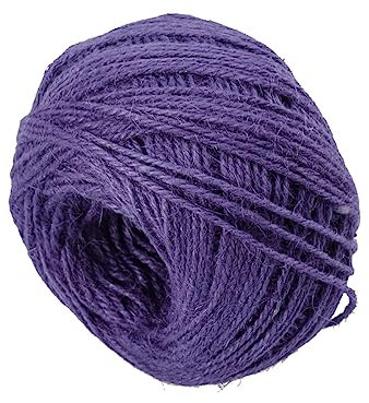 Amosfun Hanfseil Natur Juteschnur Kordel Bindfaden Für Kunsthandwerk DIY Geschenkverpackung Partydekoration Gartenornament Lila