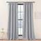 KGORGE Vorhang Blickdicht Kräuselband Extra Lange Gardinen 2er Set 260 x 140 cm(HxB) Thermovorhang Hitzeschutz Verdunklungsvorhänge Grau Übergardinen Wohnzimmer Modern, Hellgrau