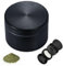 Grinder Metálico Molinillo de Especias de Aleación de Zinc 4 Piezas Molinillo de Hierbas Premium con Rascador Polen (Negro)