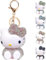 Cartoon Schlüsselanhänger Strass, Cartoon Schlüsselbund, Kawaii Schlüsselanhänger Mädchen, Schlüsselanhänger Glitzer, Schlüsselanhänger Damen, Anime Keychain Cute, für Kinder Mädchen Geschenk (B)
