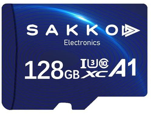 Carte mémoire Micro SDXC de 128 Go, Ultra performant,Classe 10, Haute Vitesse,Adaptateur Inclus