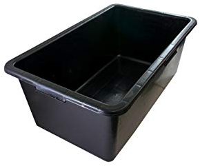 2x Handelskönig Mörtelwanne 60 Liter Mörtelkübel Mörteleimer Wanne 71 x 41 x 28 cm PE/PP Zementwanne Zement Wanne Baueimer