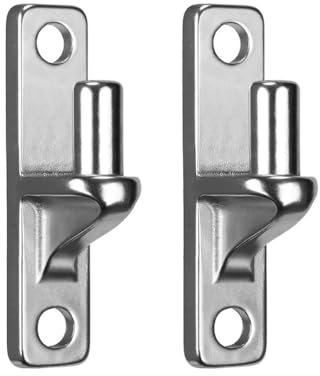 Kissmii Robustes Torscharnier Aus Edelstahl, 2er-Pack Wandhalterung für oder Beton, Torscharnier für Den Außenbereich für Bauernhöfe