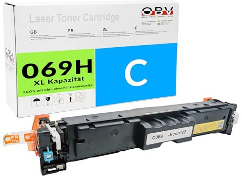 OBV Kompatibel 069H Toner ersetzt Canon 069 für LBP-673Cdw LBP-674 MF753 MF756 MF751 MF752Cdw MF754Cdw ohne Füllstandsanzeige - Cyan