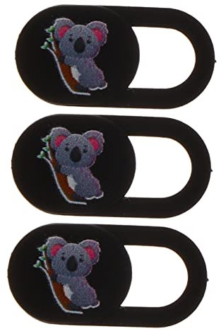 Uonlytech 3pcs Webcam Cover Slide for Laptop Tablet Computer Wear Resistant Privacy Protection Easy Install Detach Unique Pattern Durable Convenient Security