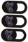 Uonlytech 3pcs Webcam Cover Slide for Laptop Tablet Computer Wear Resistant Privacy Protection Easy Install Detach Unique Pattern Durable Convenient Security