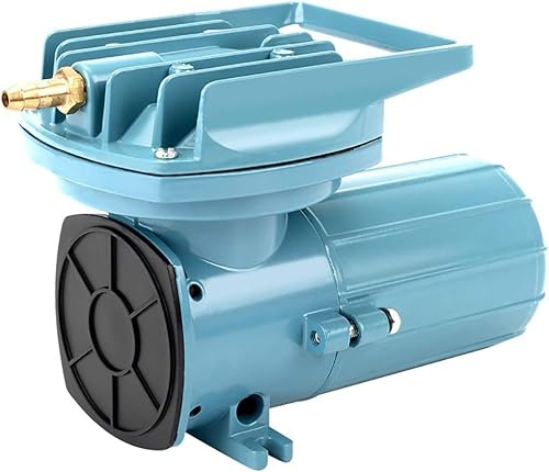 Bomba De Aire para Acuario, Compresor De Aire DC 12v, Aireador Eficiente De La Bomba De Aire, Bomba De Oxígeno para Acuicultura para Acuario De Peces, Light Blue, Gold, Black, MPQ 902