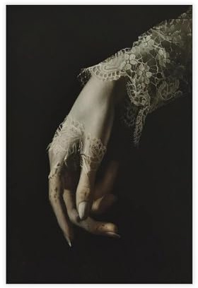 WJWART Leinwandposter Gothic Hand Dark Academia, viktorianisch, ästhetisch, Wandkunstdruck, Bild, Gemälde, 30 x 45 cm