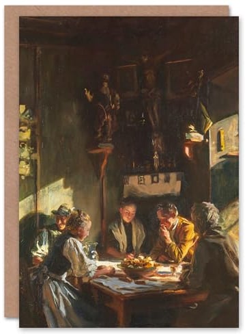 Artery8 John Singer Sargent Art Card Tyrolese Interior Oil Painting