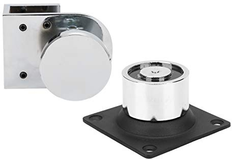 Support de porte électromagnétique 12 V/24 V, ventouse 60 kg pour portes vitrées sans cadre - Acier moulé, installation facile