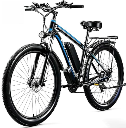 Erwachsenen-Elektrofahrrad E8 verbesserte Version, abnehmbarer Akku, 29 Zoll * 2,1 dicke verschleißfeste Reifen, dicker Rahmen, 21-Gang-Pendler-Elektrofahrrad, Straßenfahrrad, Mountainbike und