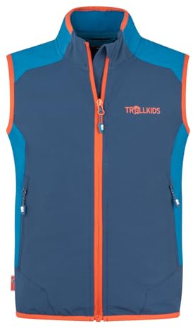 Trollkids Kids Balestrand Vest 128, mystic blue