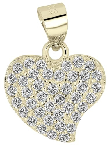 Akzent Anhänger für Damen in 925 Silber, 100% Wasserfest & Hautverträglich