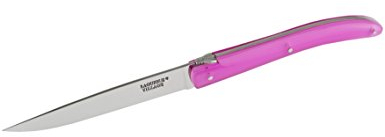 Laguiole Village Nature Kollektion Glänzend Set 6-teilig Steakmesser , Fuchsia