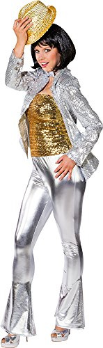 Schlaghose für Damen - Silber - Gr. S M