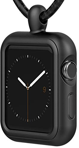 HALLEAST Einzigartiger Anhänger Design Silikon Apple Watch Halsketten Anhänger, Ersatz für Apple Watch Serie 10 9 8 7 SE 6 5 4 3 2 1-38/40/41mm