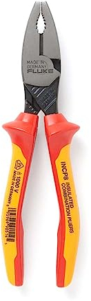 Fluke Insulated Lineman Combination Plier, 8 in, 200 mm, 1,000 V