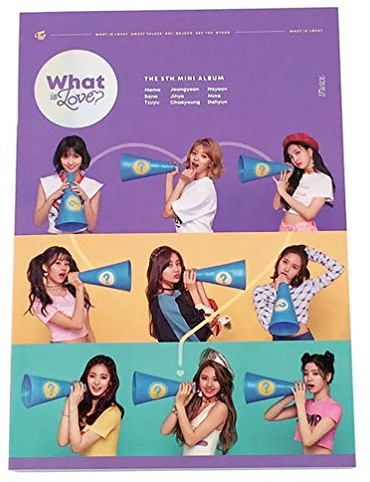 TWICE 5th Mini Album - WHAT IS LOVE ? [ B Ver. ] CD + Photobook + Photocards + Lyrics book + Postcard + Sticker + FREE GIFT / K-pop Sealed