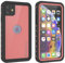 PunkCase iPhone 11 Waterproof Case, [StudStar Series] [Slim Fit] [IP68 Certified] [Shockproof] [Dirtproof] [Snowproof] 360 Full Body Armor Cover Compatible With Apple iPhone 11 [Pink]