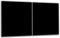 Lot de 2 cache-plaques vitrocéramiques - Planche à découper - 80 x 52 cm - Noir - Protection anti-éclaboussures - Pour plaque vitrocéramique - Planche à découper en verre de sécurité - 2 x 40 x 52 cm