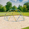 VESKA Klettergerüst DomeClimber Kinder Metall Kletterkuppel Geodome (8FT - 244cm, blau/gelb)