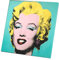 Wandbild auf Leinwand, Andy Warhol, Portrait Marilyn Monroe Pin Up, 60er Pack (30 x 30 cm)