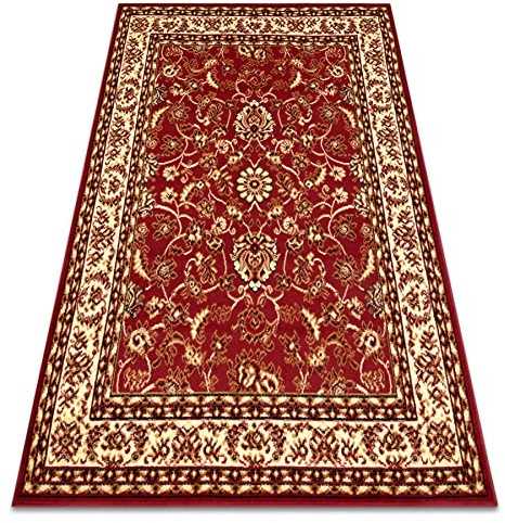 rugsx Teppich BCF Morad KLASYK Klassisches - Rotwein 200x300 cm weinrote