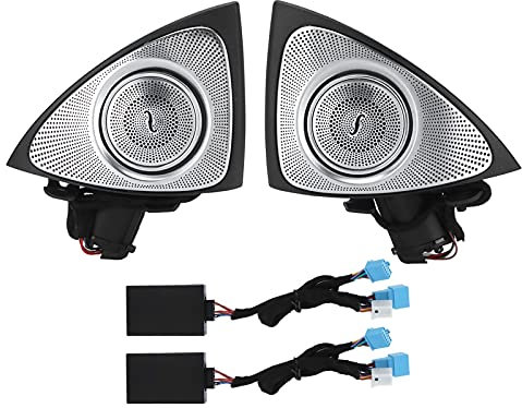KIMISS S-Class W222 Pre-Facelift 2014-2017 7-Color LED Rotating Tweeter Car Audio Speaker Tweeters With Ambient Lighting Replacement Tweeter