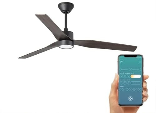 ventyly ORIGINAL schwarzer Deckenventilatorr Ø120cm WLAN-Licht