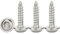 Drenky Selbstschneidende Schrauben M4x12mm,50 Stück Blechschrauben Mit Scheibe Edelstahl Rostfrei A2 V2A Torx Schrauben Vollgewinde