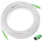 Vesperia 20 metros de cable de fibra óptica armada SC/APC para SC/APC OS2 Simplex monomodo 9/125μm LSZH, blanco