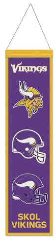 Wincraft Minnesota Vikings Evolution NFL Wool Banner 80x20cm