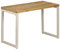 GuyAna Esstisch 115 x 55 x 76 cm Massivholz Mango und Stahl Baumkantentisch Schmaler Esstisch