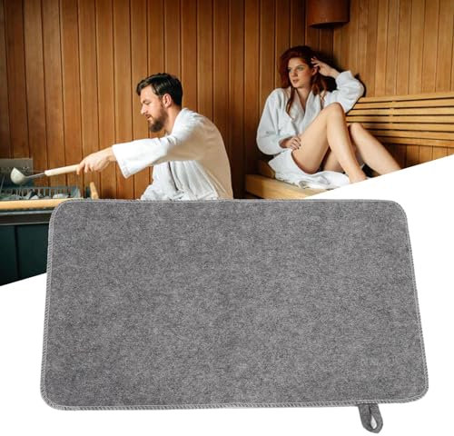 Felt Sauna Mat, Water Absorption, Heat Insulation, Durable Felt Material, Fine Stitches, Hanging, Sauna Accessory