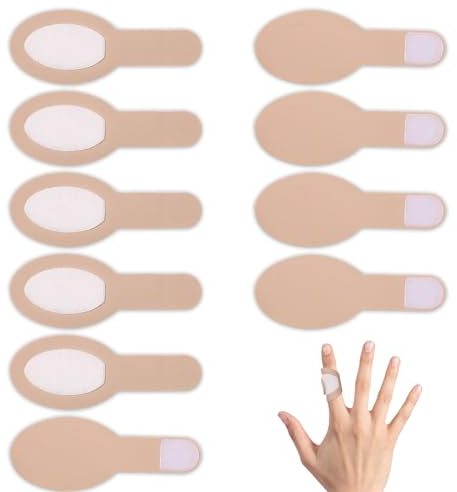 PEUTIER 10 Stück Rizinusöl-Packung für Finger, 10,5 x 4 cm Weiche Baumwolle Rizinusöl-Wickel für Daumen bequeme Verpackung Ersatz für Rizinusöl-Packung zum Entspannen