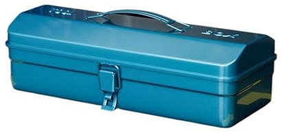 Werkzeug Kiste Werkzeugkasten mit Metallverriegelung, Werkzeugkasten, wasserdichter Organizer-Koffer, zusammenklappbare Werkzeugtruhe, leichte Tragetasche, Mehrzwecktasche Tool Box (Size : M)