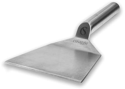 Espatula Cocina Acero Inoxidable para Barbacoa - Cusaggia - Espatula Plancha Cocina, Espátula Prensa Hamburguesas para Smash Burger, Smasher Hamburguesa, Barbacoa