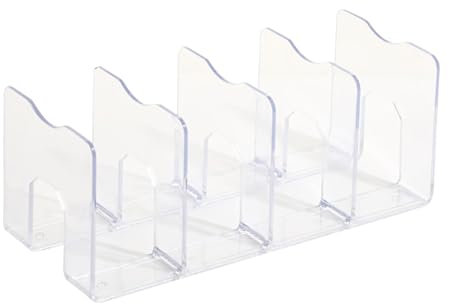 Acryl-Schreibtisch-Akten-Organizer-Halter, 4 Aufrechte, Durchsichtige Desktop-Mail-Sortierer, Dokumenten-Magazin-Aufbewahrung, Organisation, Brief-Ordner-Racks Für Zuhause, Büro Und Klassenzimmer