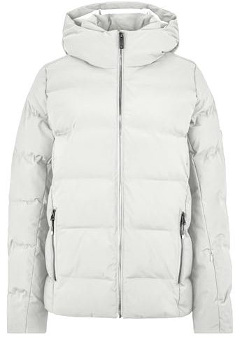 Ziener Damen TRAVA Ski-Jacke/Winterjacke | warm, atmungsaktiv, wasserdicht, whtie fog, 36