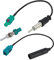 SRLWMYI Antennenadapter Autoradio Fakra auf DIN ISO Autoradio Antennenadapter Kabel (2-Stück) Autoradio Antennenadapter mit Fakra-Z-Stecker auf DIN-Stecker-Adapter für Autoradio Audio HD Radio