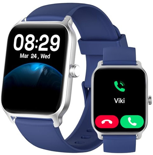 Smart Watch for Men Women, Answer/Make Calls, Smart Watches for Men Women iPhone/Samsung/Android,Alexa Built-in, Fitness Watch with Heart Rate Sleep SpO2 Monitor,IP68 Waterproof, 100+ Sports